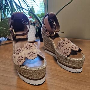 See by Chloe Pink Espadrilles Platform 38
